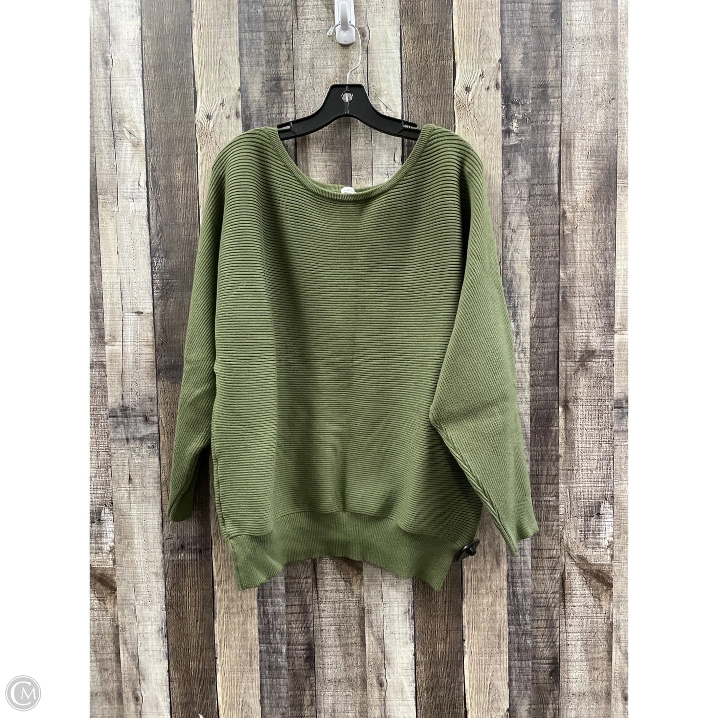 Sweater By White Birch In Green, Size: 2x