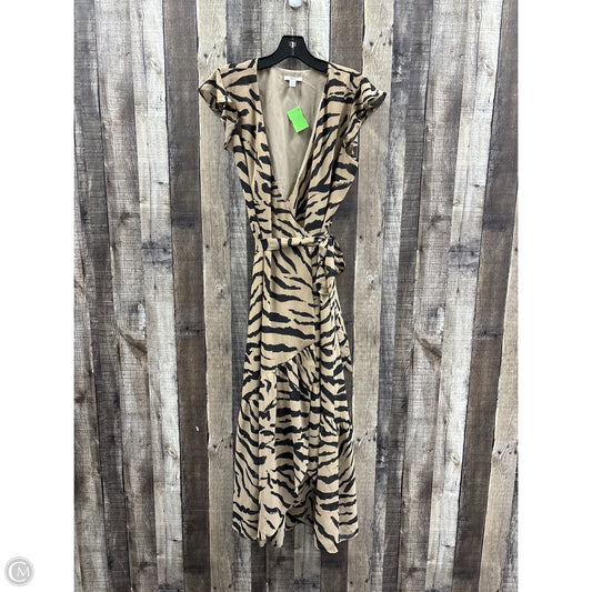 Dress Casual Maxi By Bar Iii In Black & Tan, Size: Lp