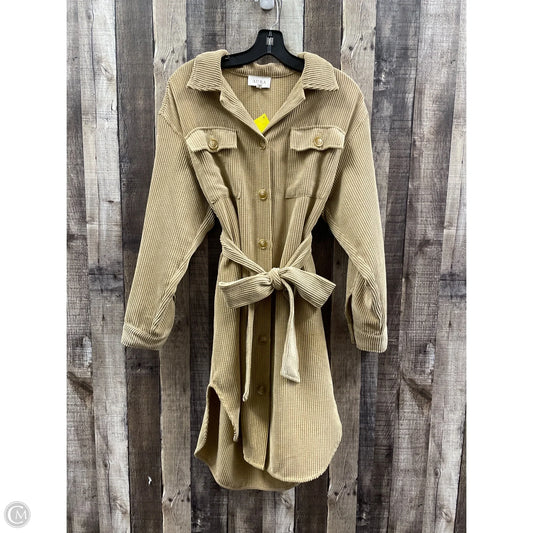 Dress Casual Midi By Aura In Brown, Size: S