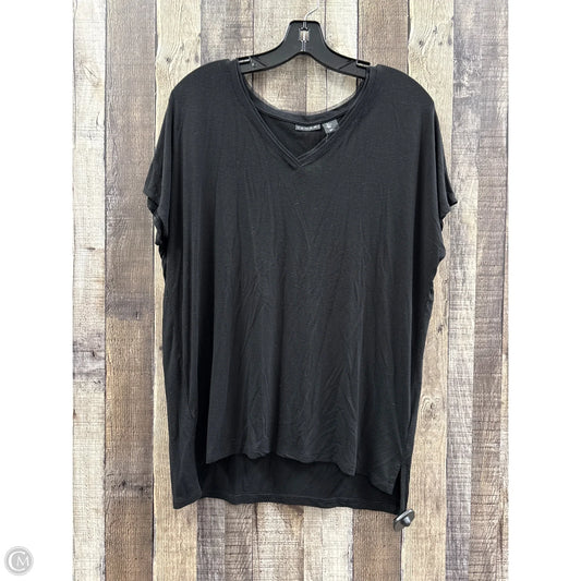 Top Short Sleeve By Tahari In Black, Size: L