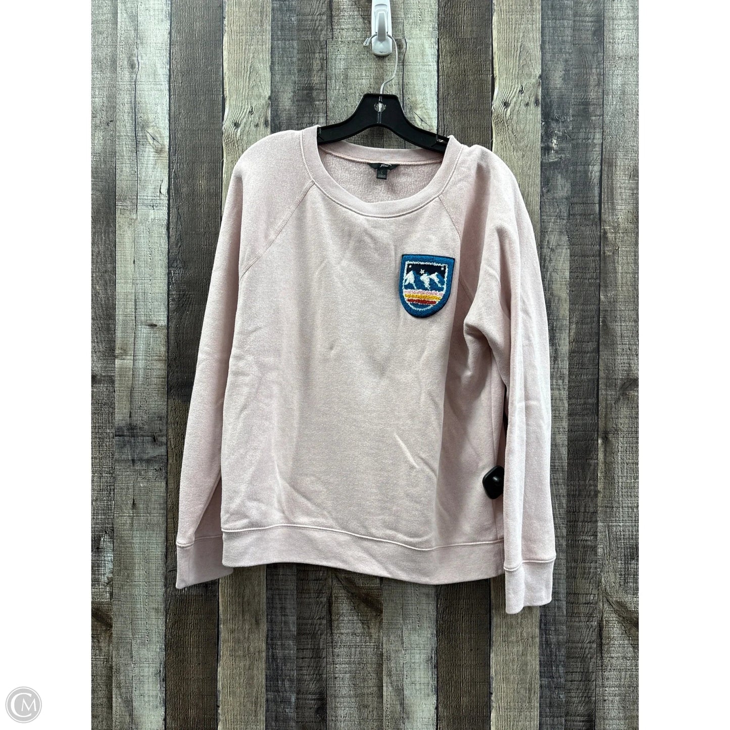 Sweatshirt Crewneck By J. Crew In Pink, Size: L