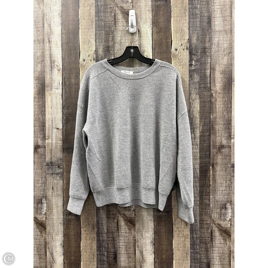 Top Long Sleeve By Madewell In Grey, Size: L