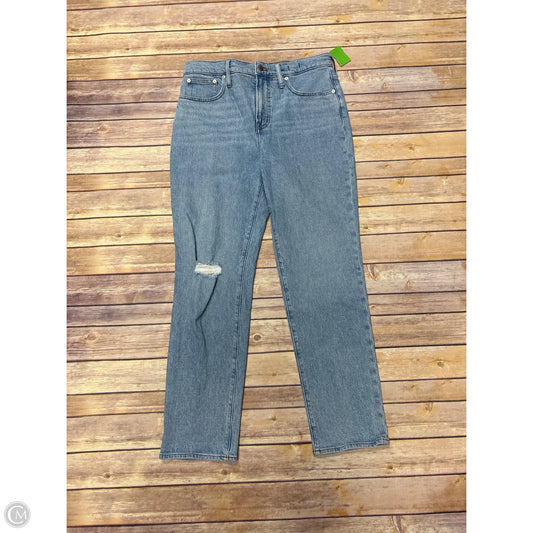 Jeans Straight By Madewell In Blue Denim, Size: 12