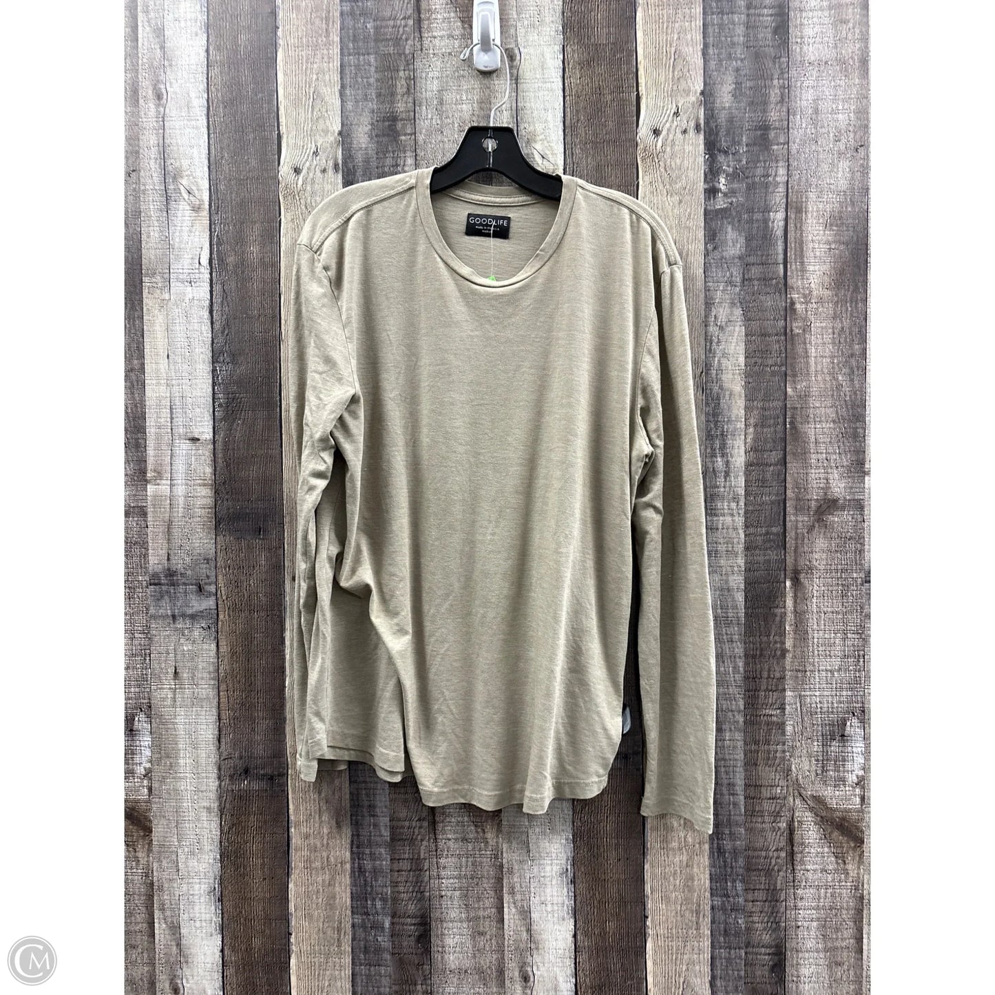 Top Long Sleeve By Cme In Green, Size: M