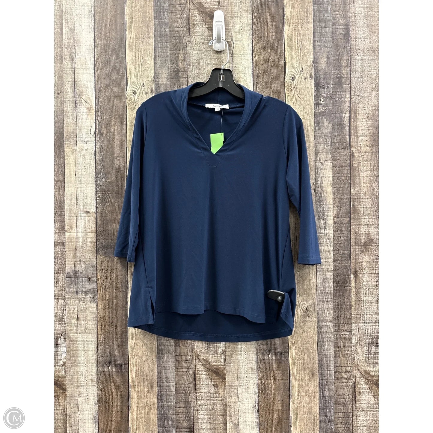 Top Long Sleeve By Sympli In Navy, Size: 4