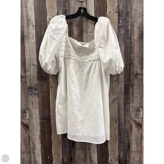 Dress Casual Midi By Abercrombie And Fitch In White, Size: M