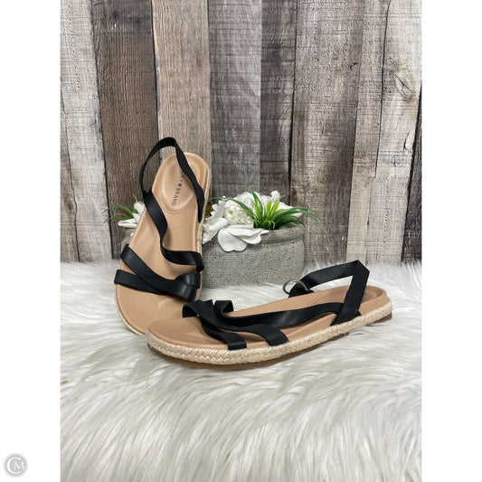 Sandals Flats By Lucky Brand In Black & Tan, Size: 7.5