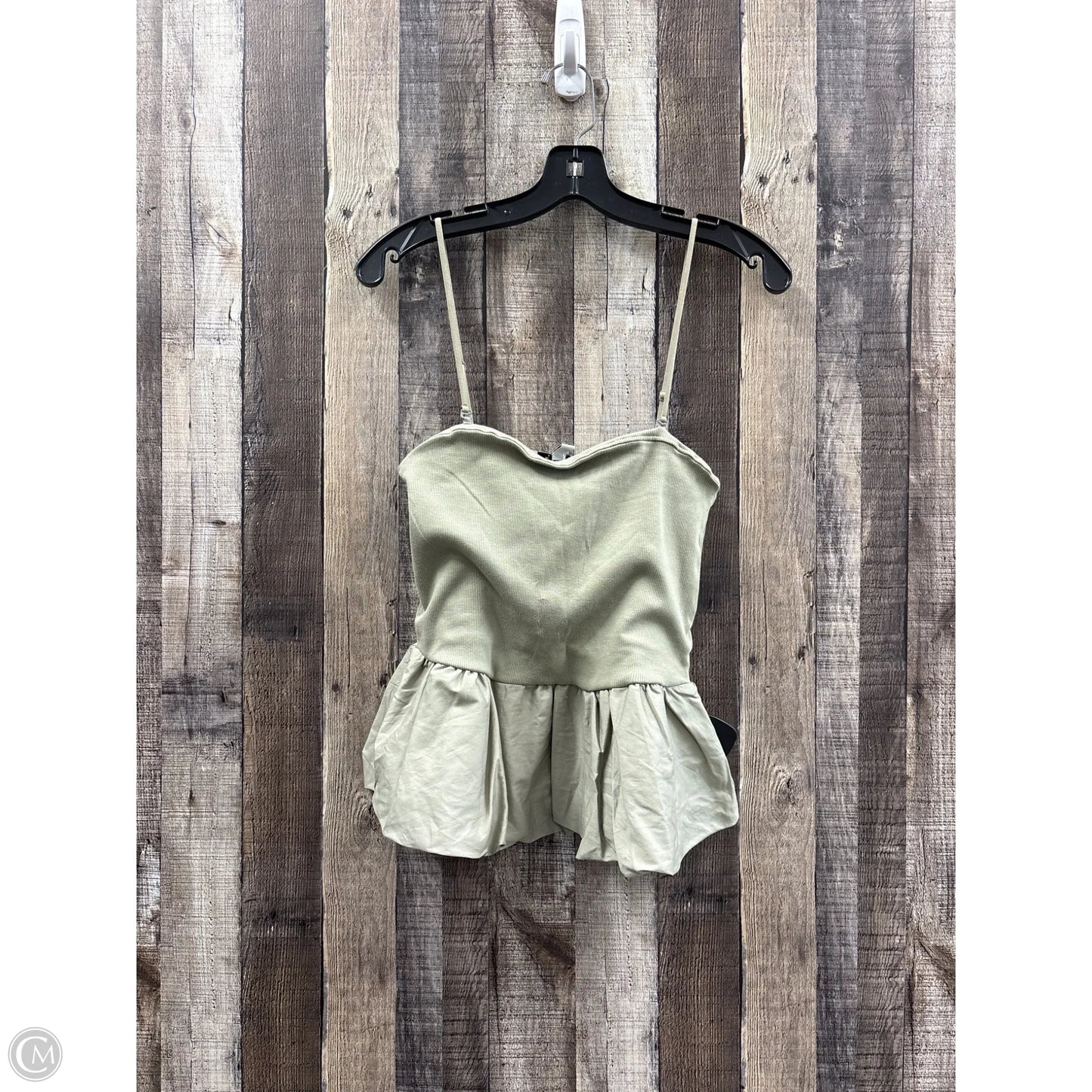 Top Sleeveless By And Now This In Green, Size: M