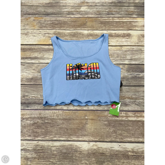 Top Sleeveless By Shein In Blue, Size: L