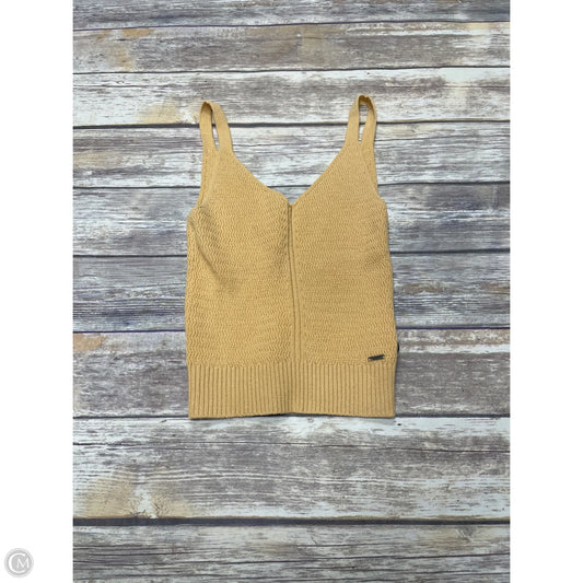 Top Sleeveless By Abercrombie And Fitch In Gold, Size: S