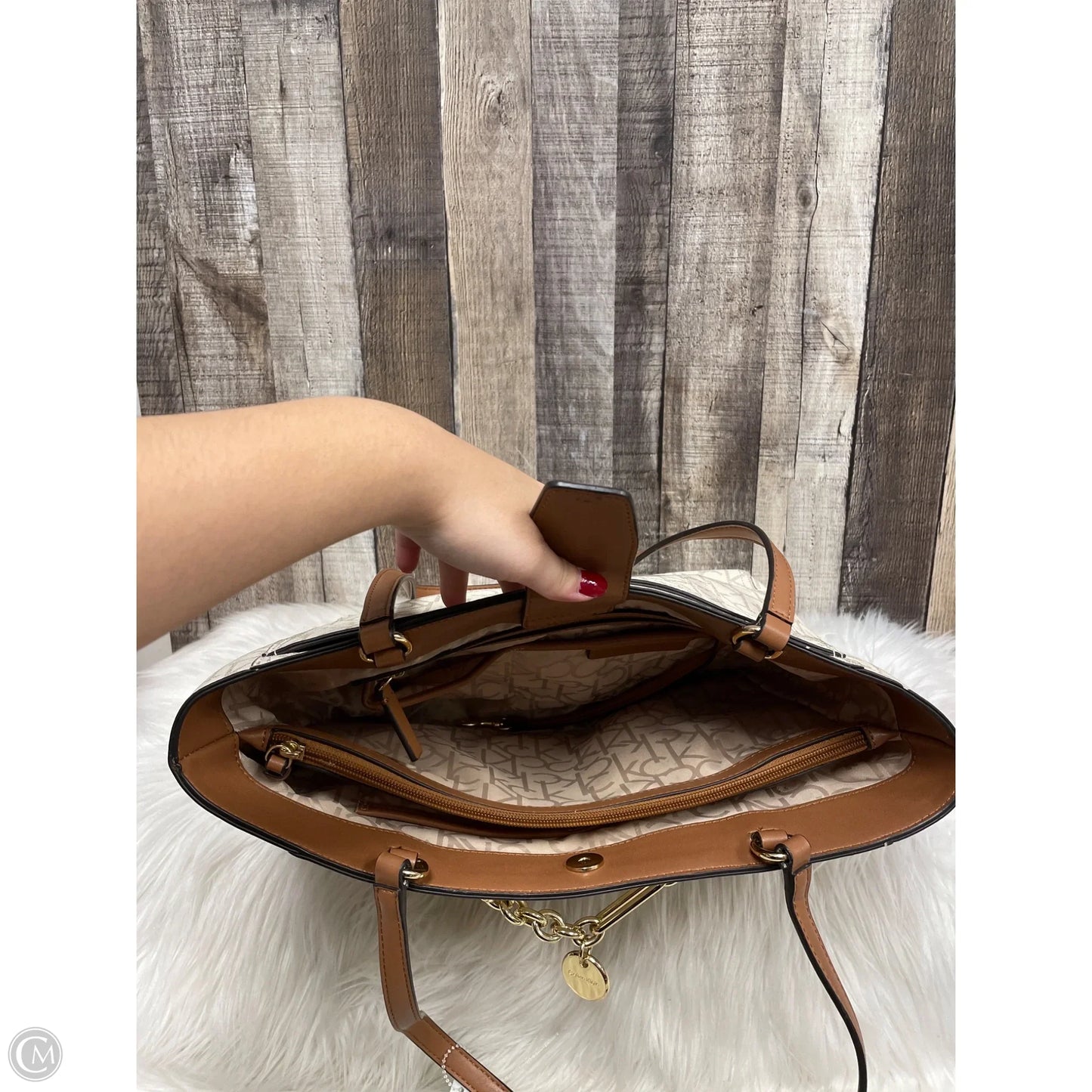 Handbag By Calvin Klein, Size: Large