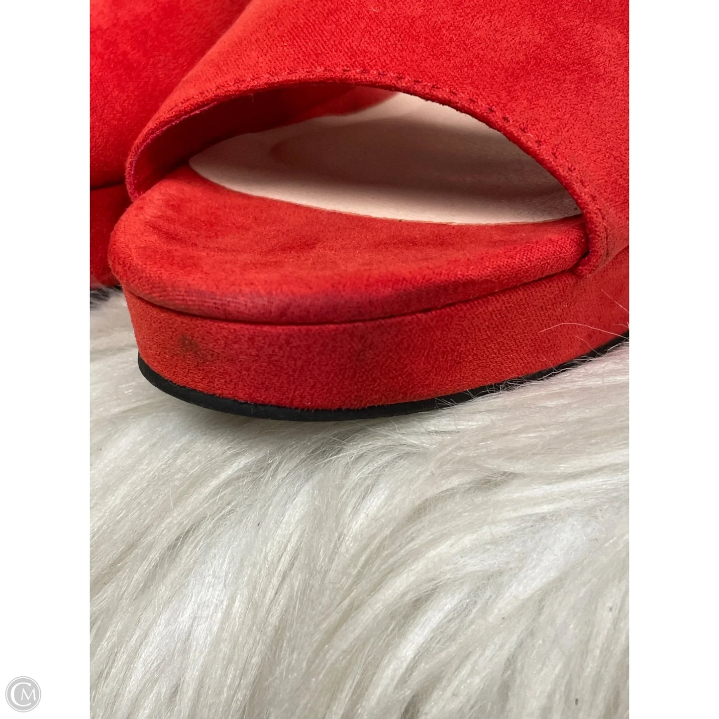 Shoes Heels Block By Rouge In Red, Size: 7.5