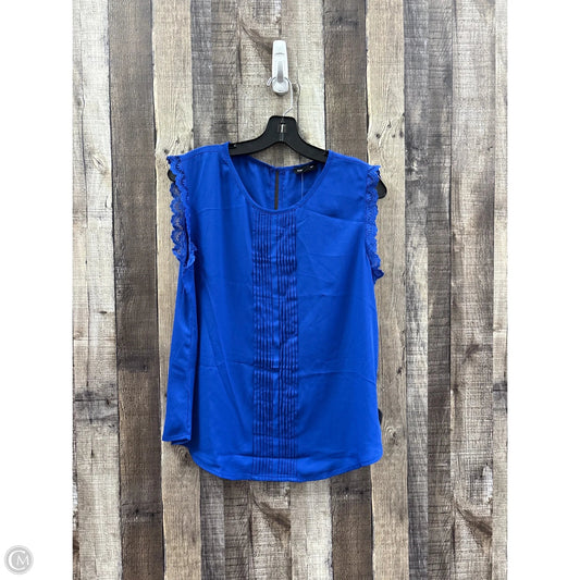 Top Sleeveless By Blu Pepper In Blue, Size: L