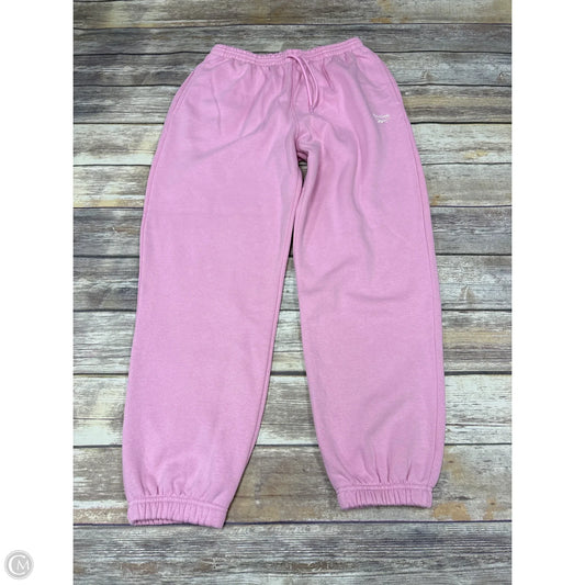 Pants Joggers By Reebok In Pink, Size: L