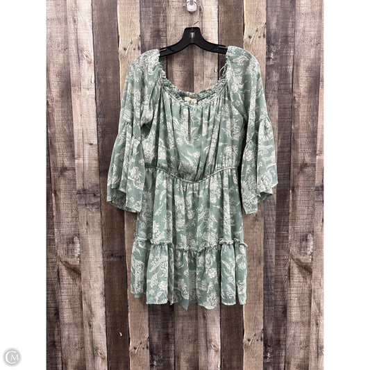 Dress Casual Midi By Promesa In Green, Size: L