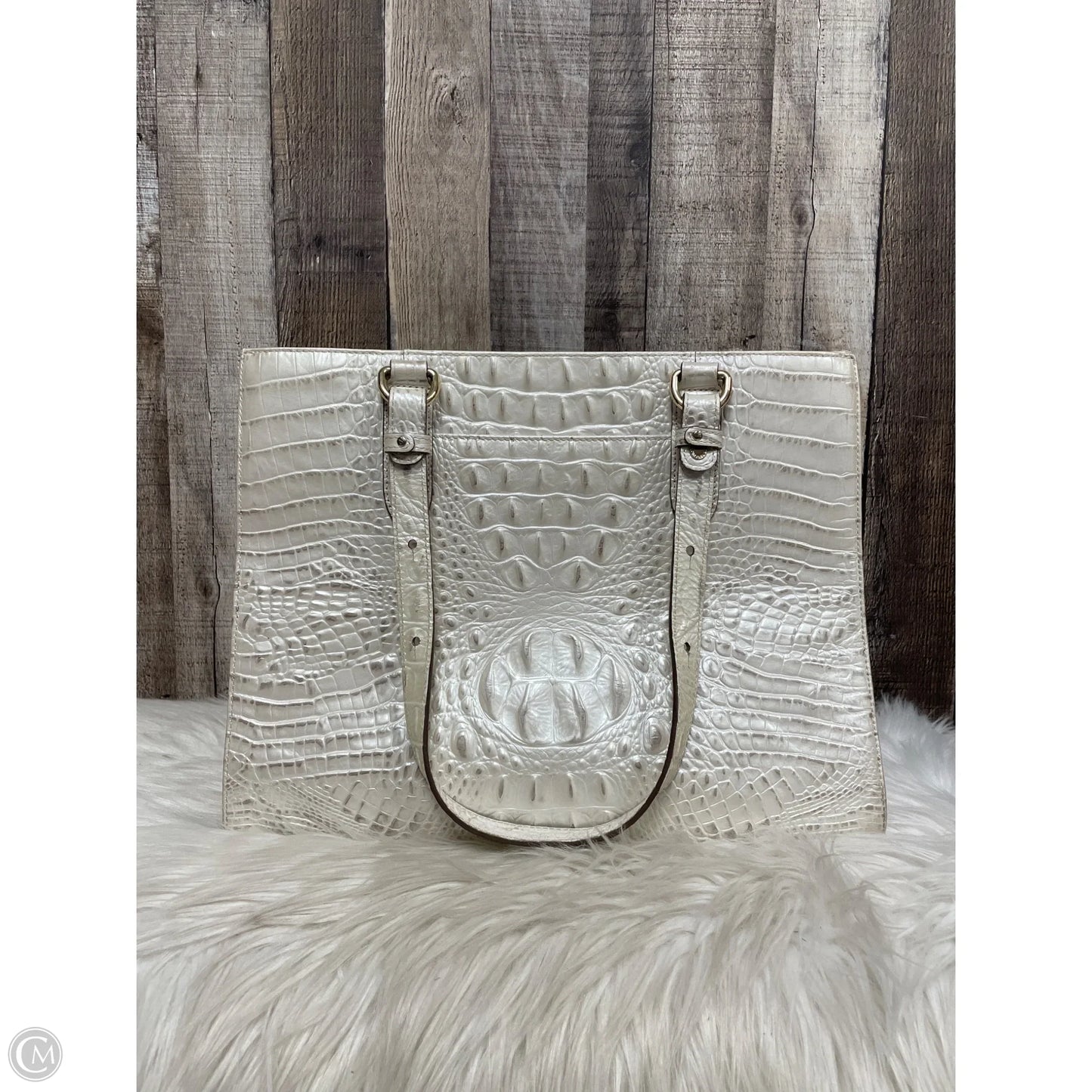Handbag Designer By Brahmin, Size: Large