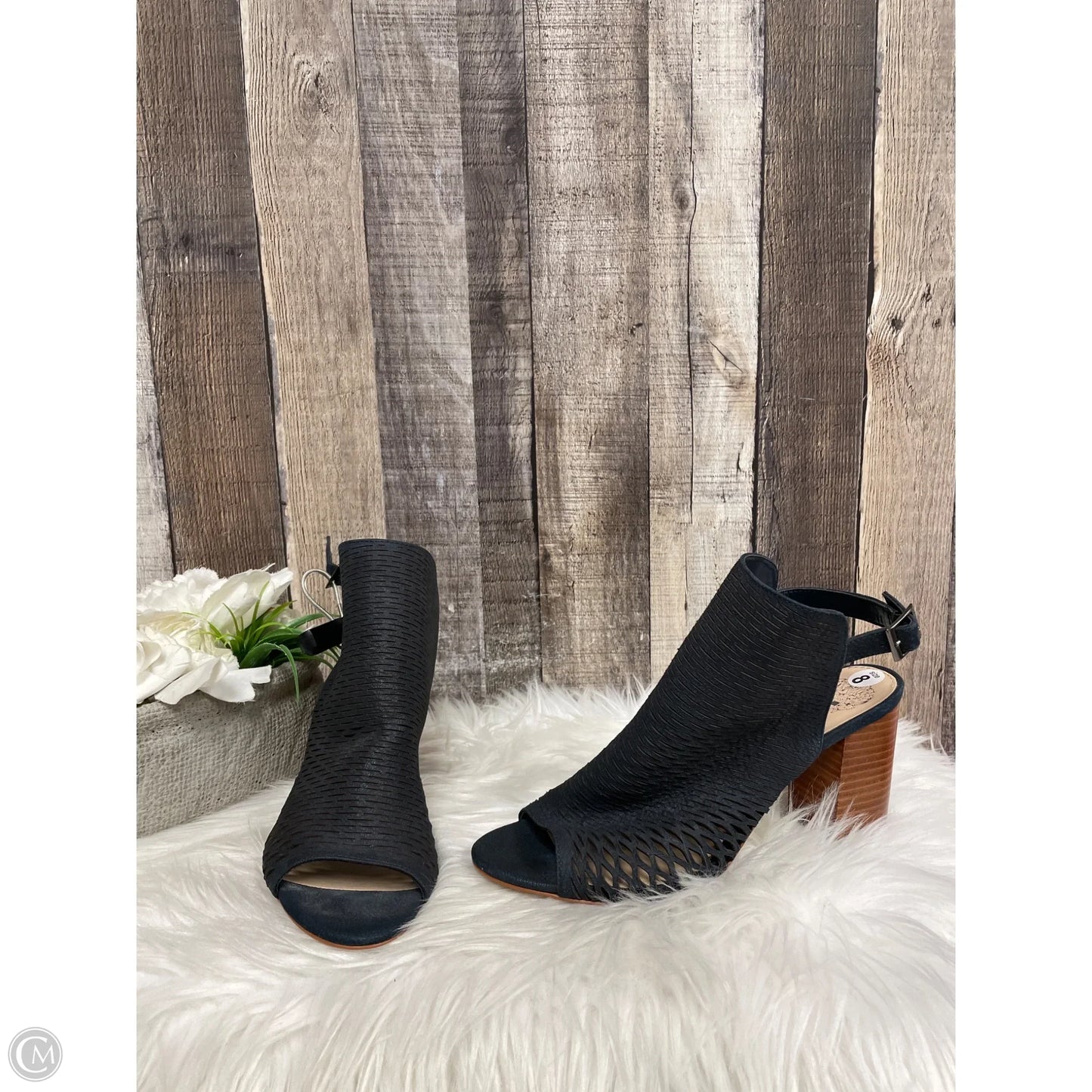 Shoes Heels Block By Vince Camuto In Blue & Brown, Size: 8