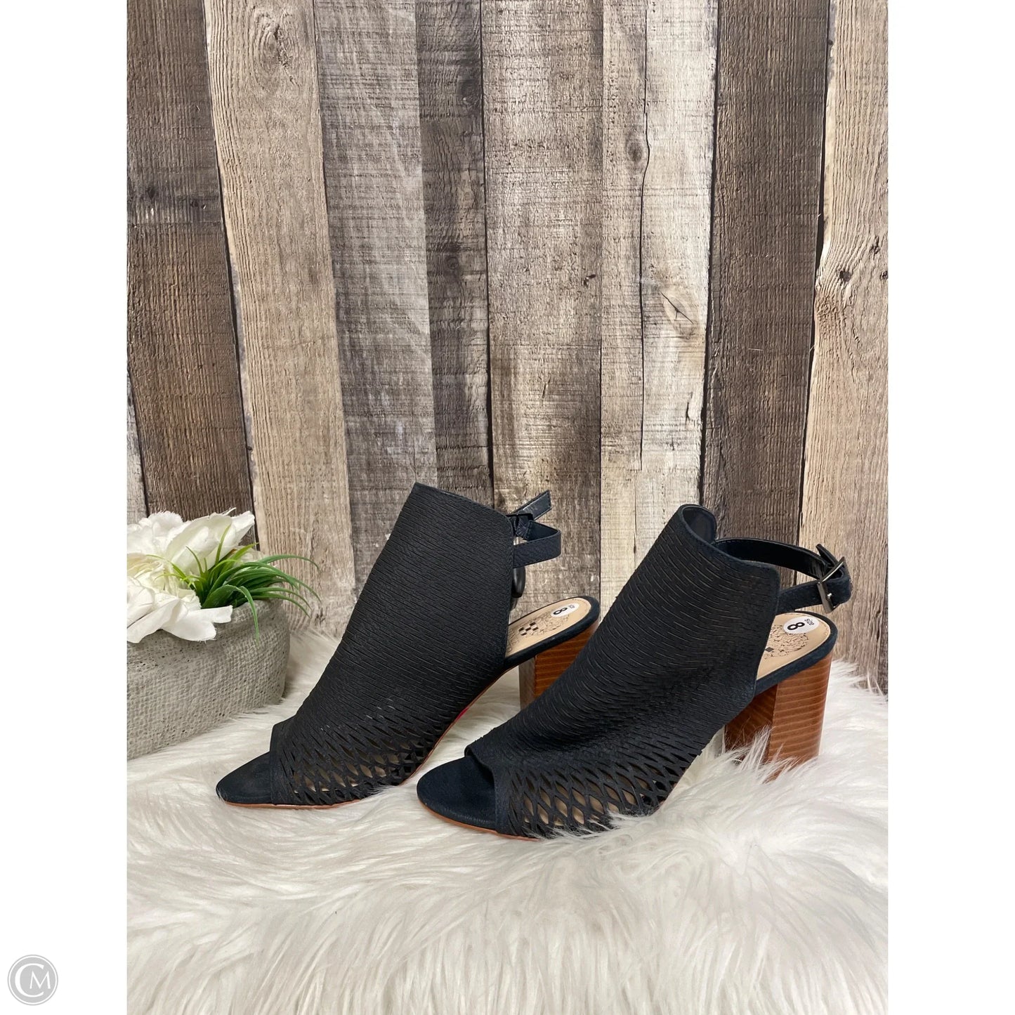 Shoes Heels Block By Vince Camuto In Blue & Brown, Size: 8