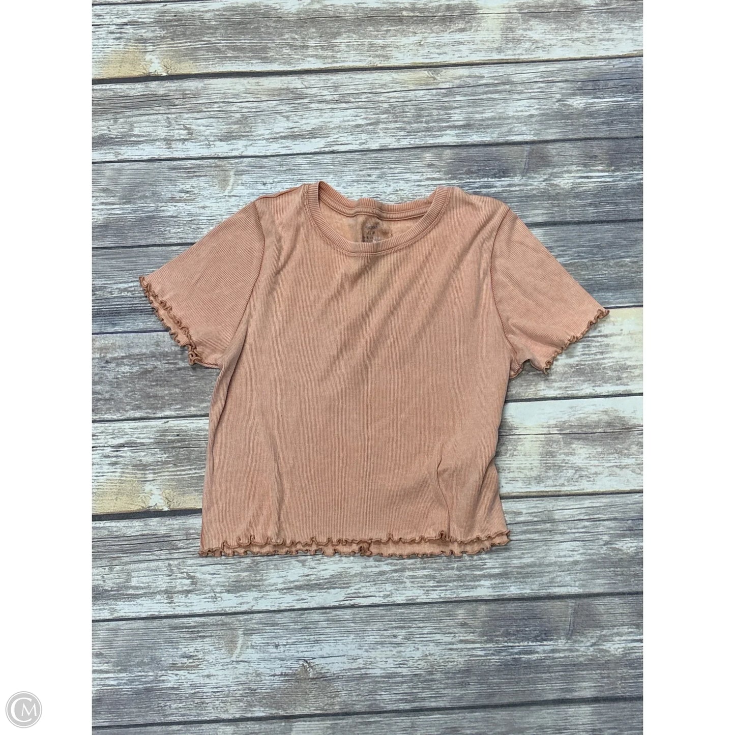 Top Short Sleeve By Aerie In Orange, Size: M