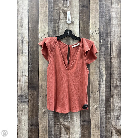 Top Short Sleeve By We The Free In Bronze, Size: S