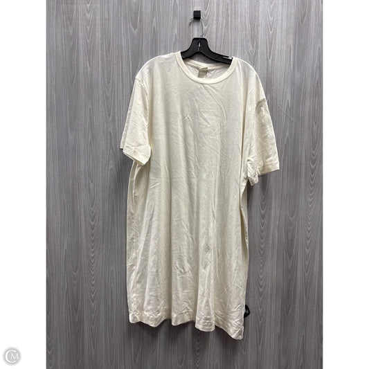 Dress Casual Midi By H&m In Cream, Size: Xl