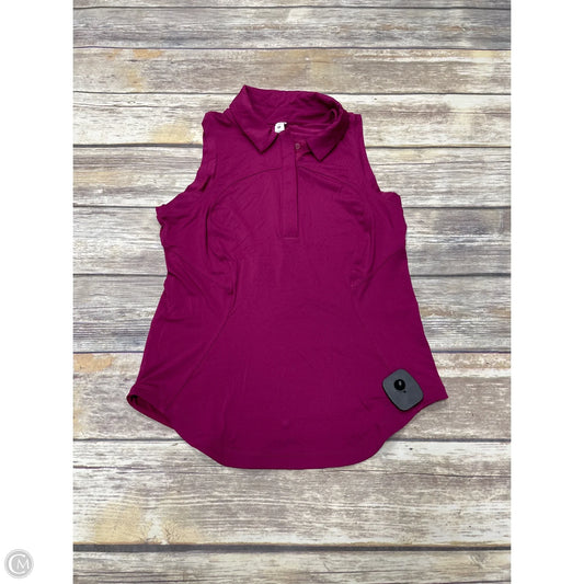 Athletic Tank Top By Lululemon In Pink, Size: 2