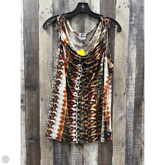 Top Sleeveless By Worthington In Multi-colored, Size: 1x