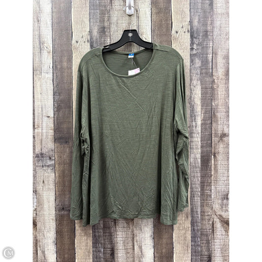 Top Long Sleeve By Old Navy In Green, Size: Xl