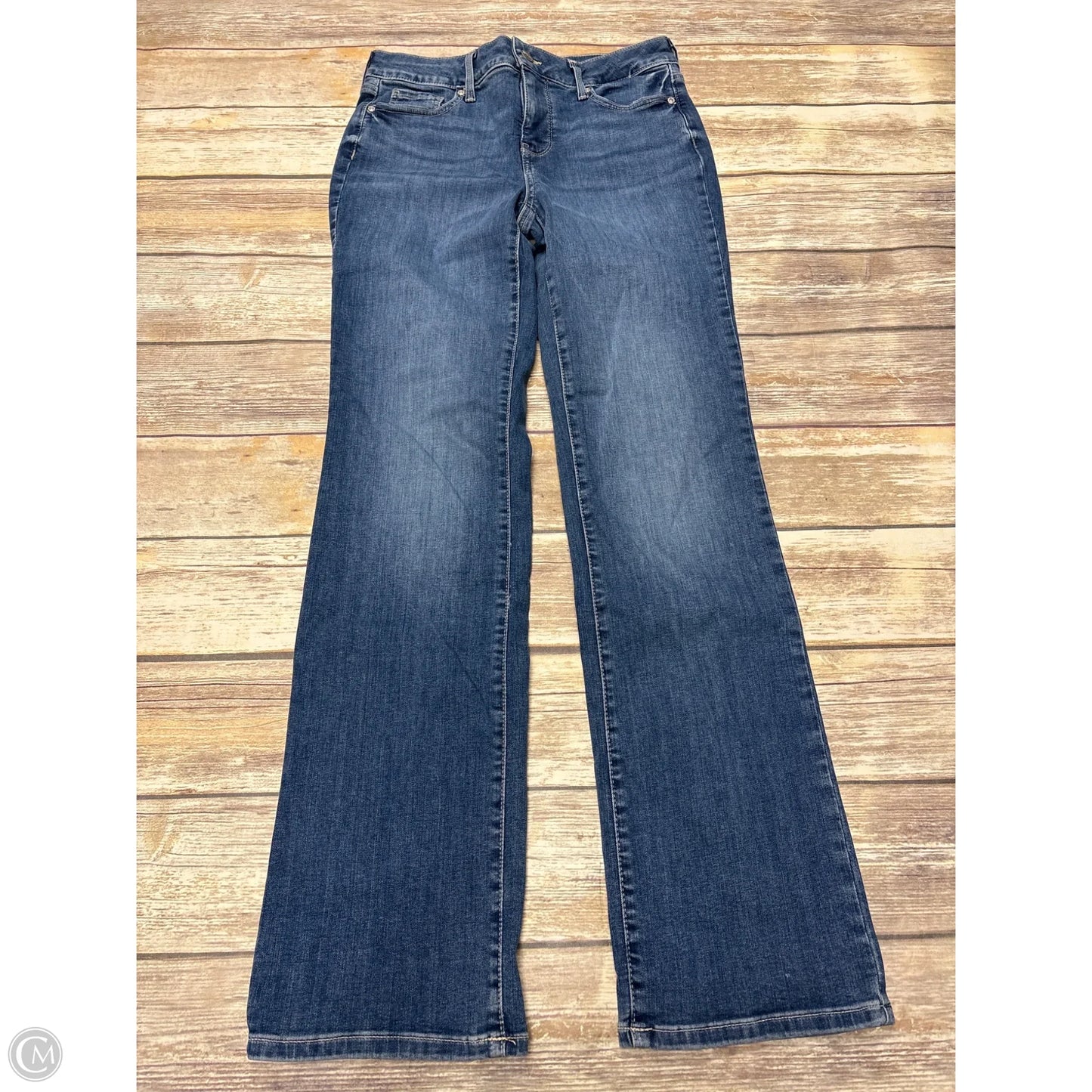 Jeans Straight By Not Your Daughters Jeans In Blue Denim, Size: 4