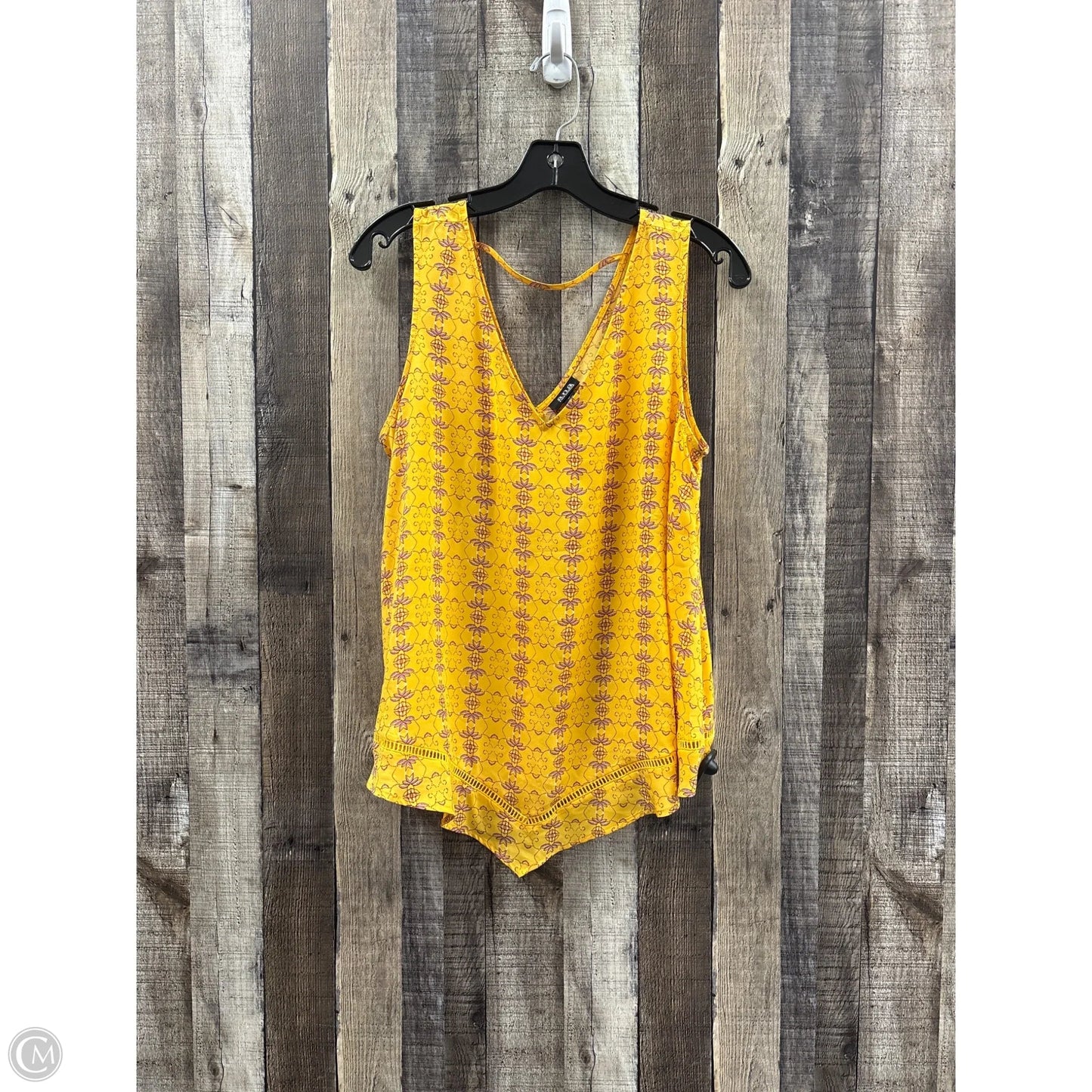 Top Sleeveless By Ana In Yellow, Size: M