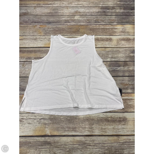 Athletic Tank Top By Old Navy In White, Size: M