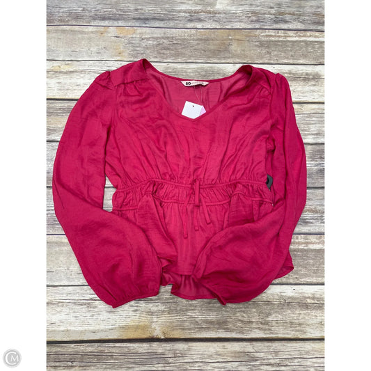 Top Long Sleeve By So In Pink, Size: Xl