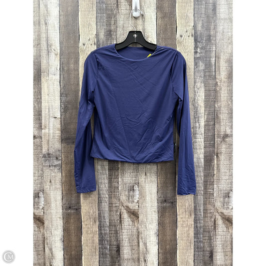 Top Long Sleeve By Cme In Navy, Size: L
