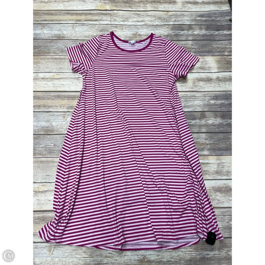 Dress Casual Midi By Lularoe In Pink, Size: 2x