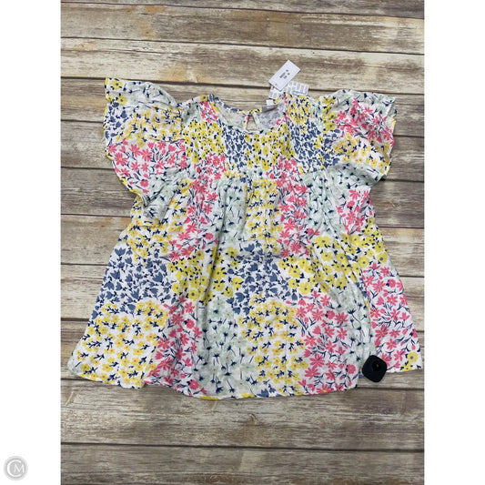 Top Short Sleeve By Lularoe In Multi-colored, Size: Xl