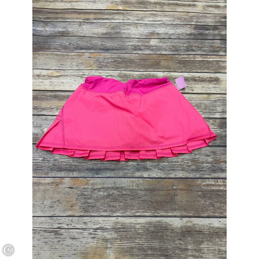 Athletic Skort By Lululemon In Pink, Size: 6