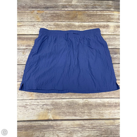 Athletic Skort By Columbia In Blue, Size: Xl