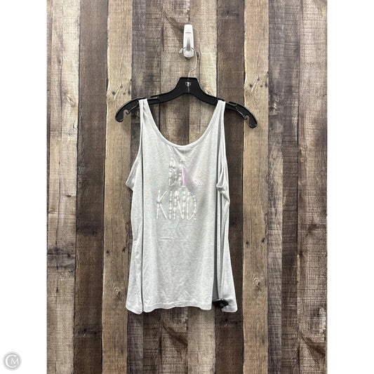Top Sleeveless By Rae Dunn In Grey, Size: M
