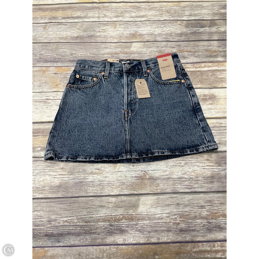 Skirt Midi By Levis In Blue Denim, Size: 2