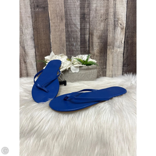 Sandals Flats By Loft In Blue, Size: 7