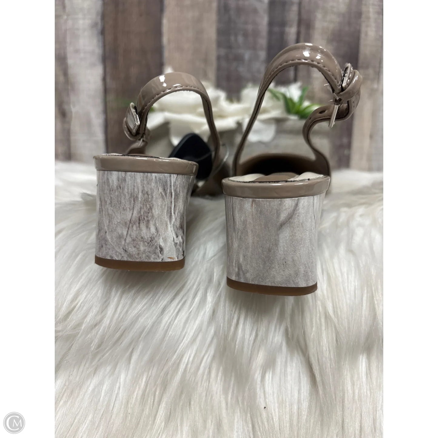 Shoes Heels Block By Franco Sarto In Taupe, Size: 7