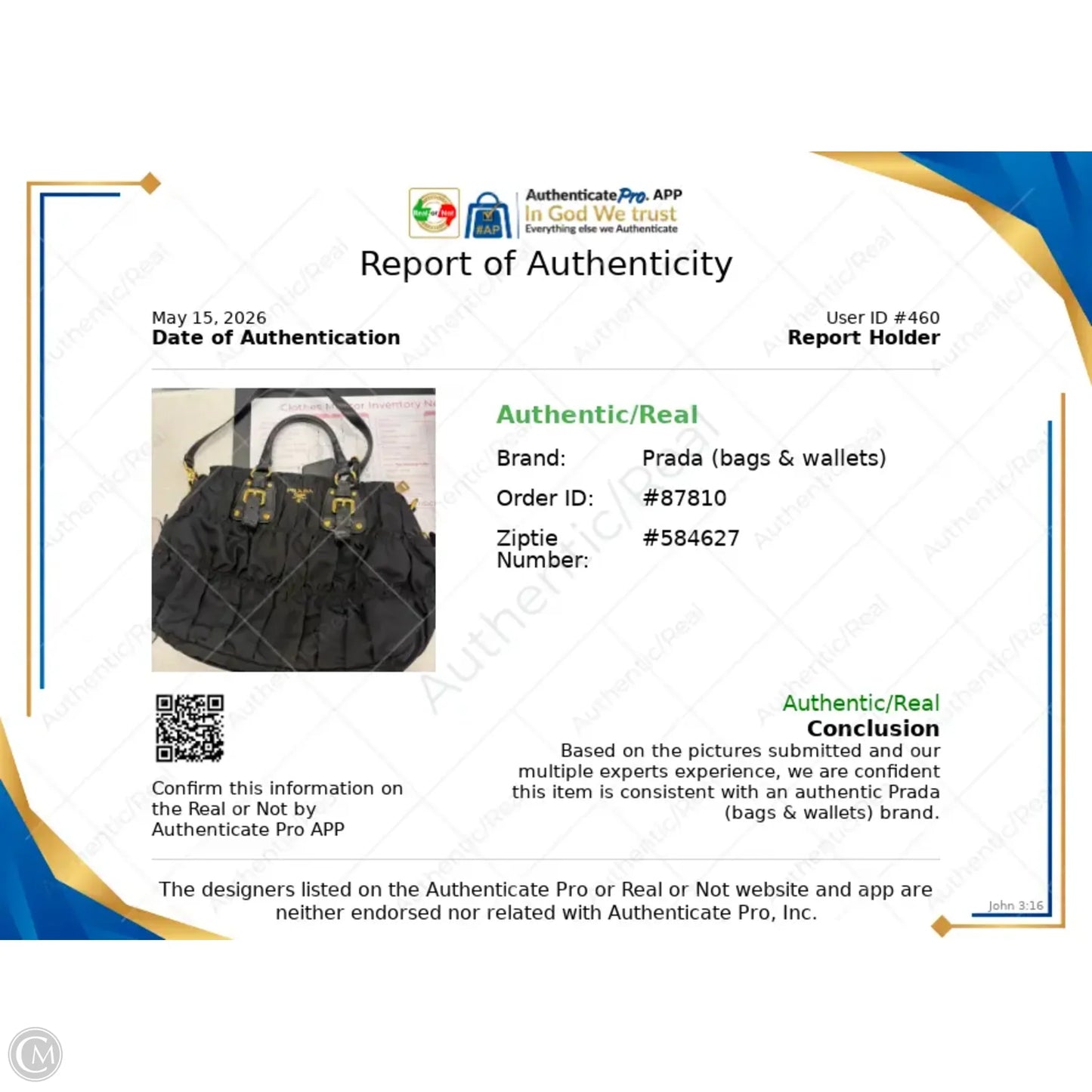 Crossbody Luxury Designer By Prada, Size: Medium