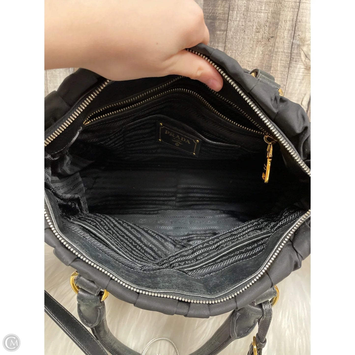Crossbody Luxury Designer By Prada, Size: Medium