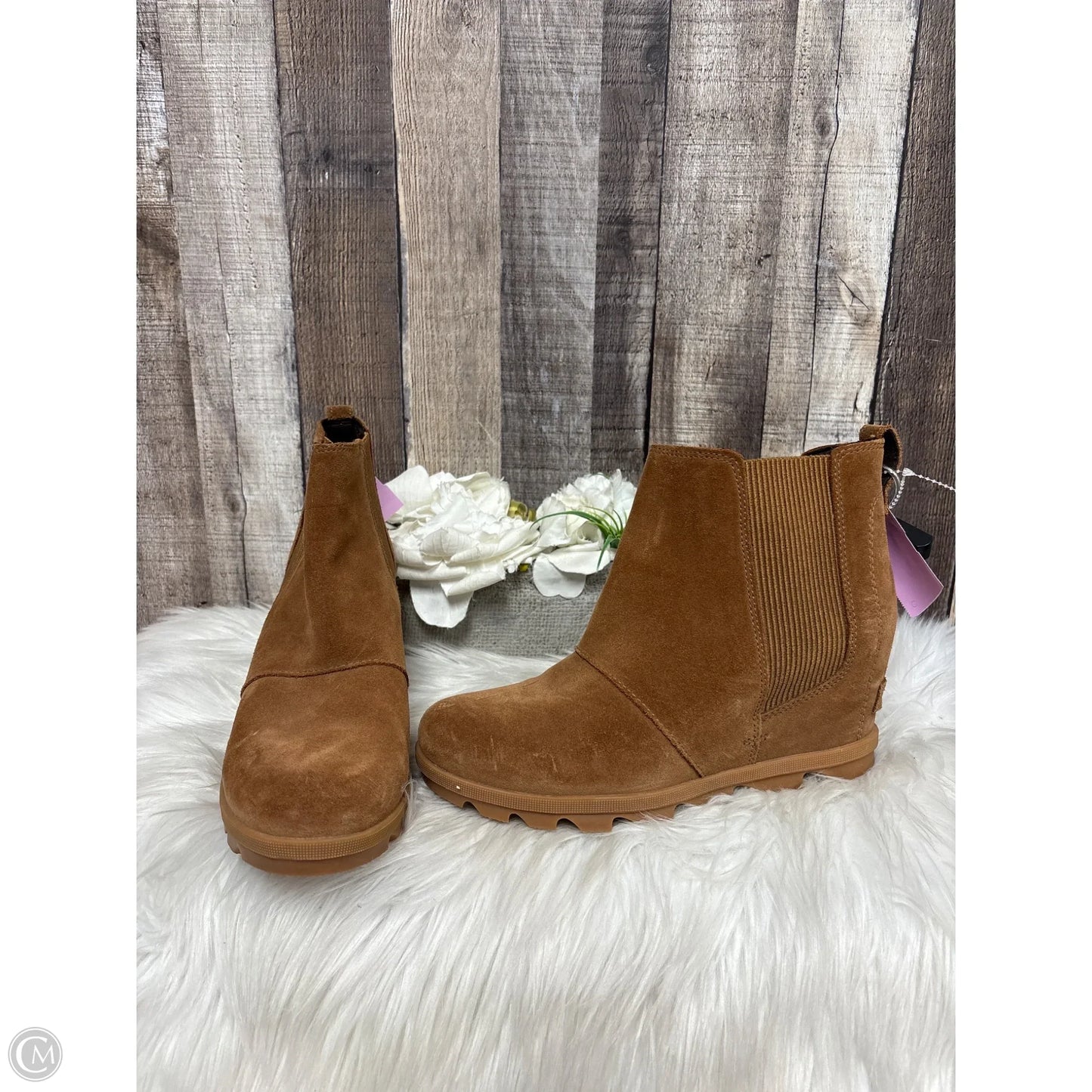 Boots Ankle Flats By Sorel In Brown, Size: 9.5