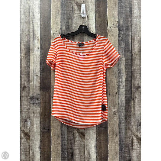 Top Short Sleeve By Valerie Bertinelli In Striped Pattern, Size: S
