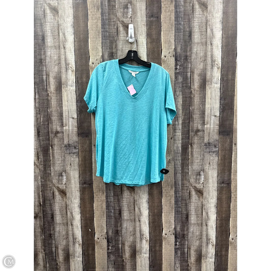 Athletic Top Short Sleeve By Athleta In Blue, Size: 1x