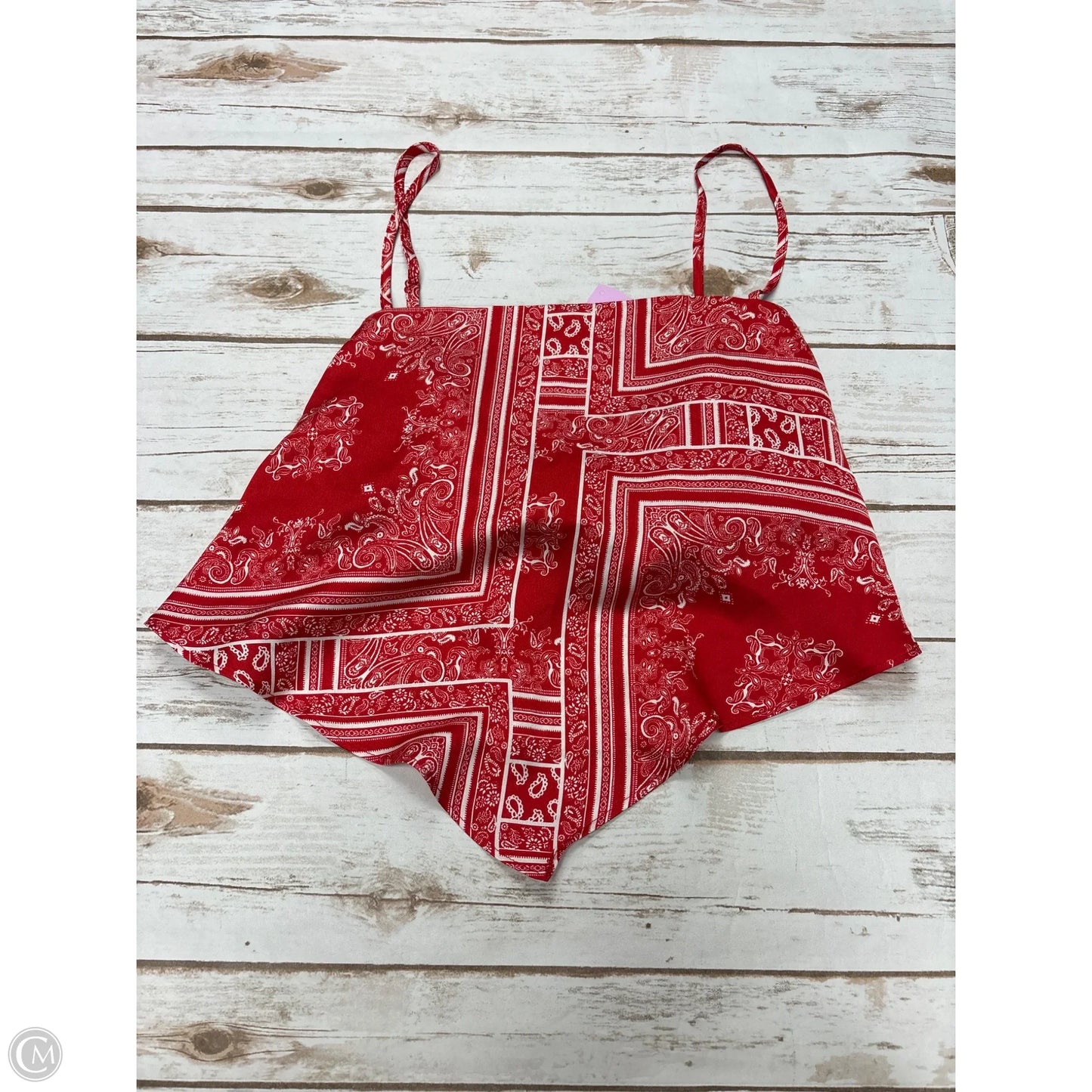 Top Sleeveless By Cme In Red, Size: L