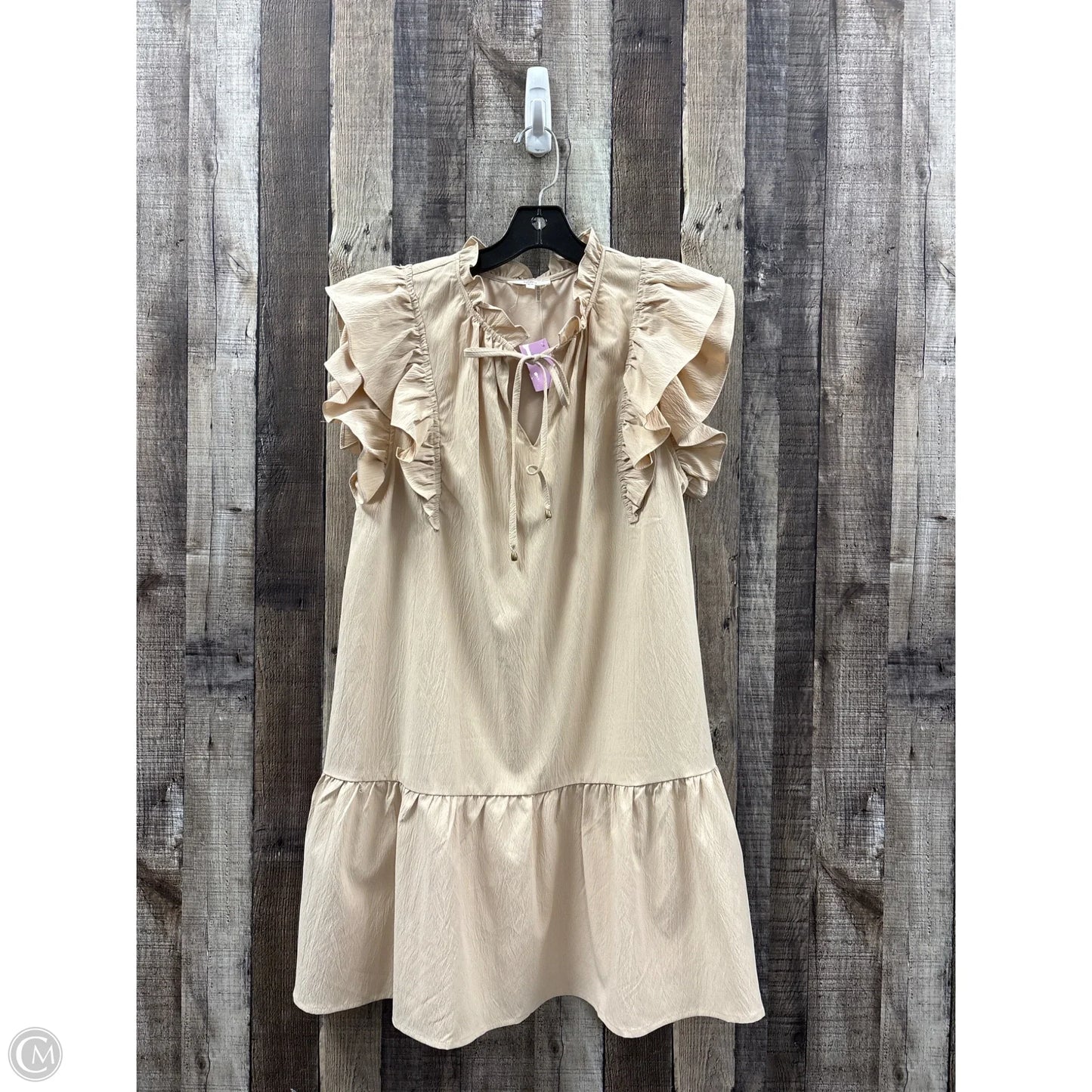 Dress Casual Midi By Entro In Tan, Size: L