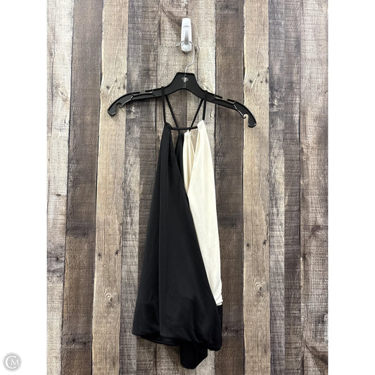Top Sleeveless By Express In Black & White, Size: Xl