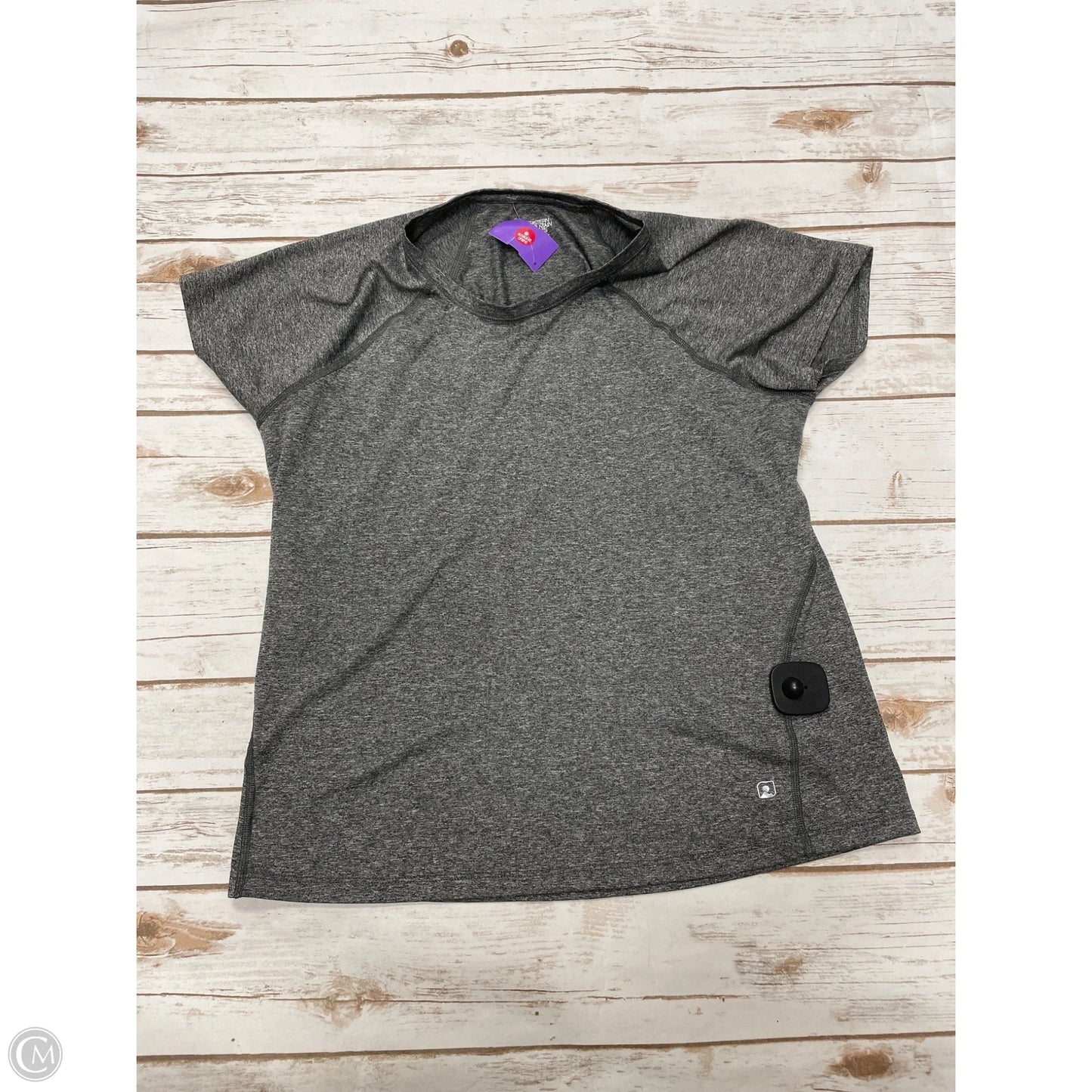 Athletic Top Short Sleeve By Cme In Grey, Size: L